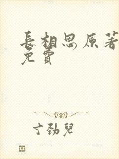 长相思原著小说免费
