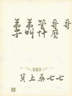 弟弟管哥哥的儿子叫什么
