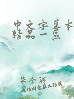 中文字幕本久久精品一区