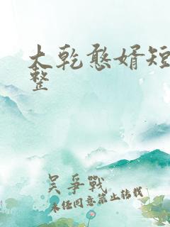 大乾憨婿短剧完整
