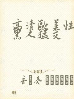 高清欧美性猛交黑人猛交