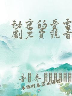 秘密的爱电影韩剧免费观看