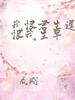 我恨君生迟,君恨我生早
