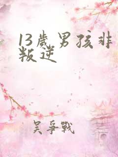 13岁男孩非常叛逆