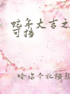 蛇年大吉之婚不可挡