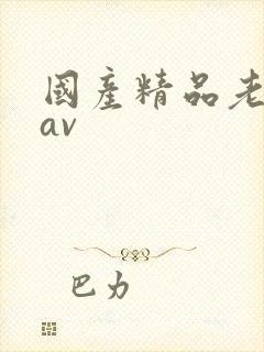 国产精品老熟女av