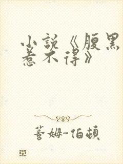 小说《腹黑老公惹不得》