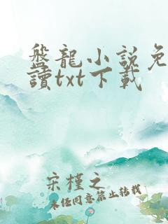 盘龙小说免费阅读txt下载