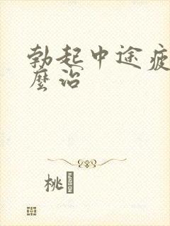 勃起中途疲软怎么治