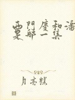 西门庆和潘金莲是哪一集