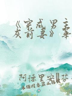 《穿成男主的炮灰前妻》华阙阙