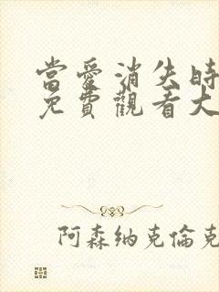 当爱消失时短剧免费观看大结局