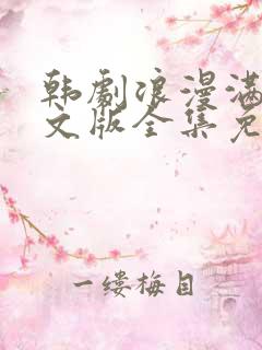 韩剧浪漫满屋中文版全集免费观看