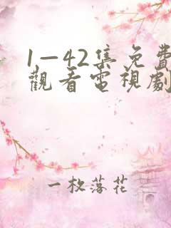 1—42集免费观看电视剧无间
