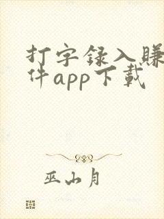打字录入赚钱软件app下载