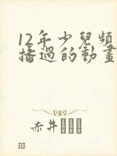 12年少儿频道播过的动画片