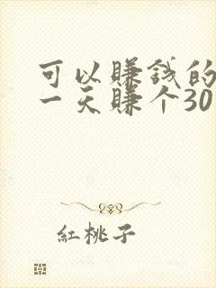 可以赚钱的软件一天赚个30块