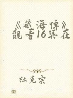 《藏海传》免费观看16集在线观看