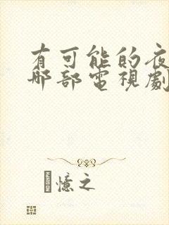 有可能的夜晚是哪部电视剧插曲