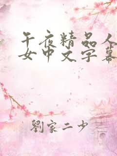 午夜精品人妻熟女中文字幕