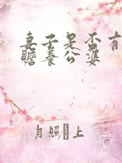 妻子是否有义务赡养公婆