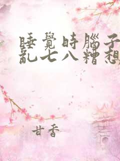 睡觉时脑子总是乱七八糟想事