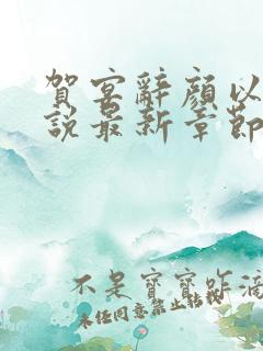 贺宴辞颜以溪小说最新章节