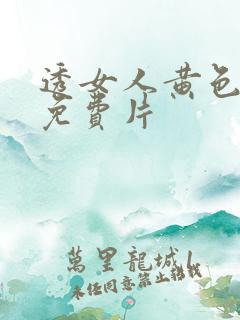 透女人黄色一级免费片