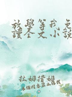 放学等我免费阅读全文小说