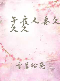 午夜人妻久久久久久