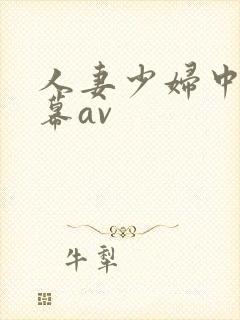 人妻少妇中文字幕av