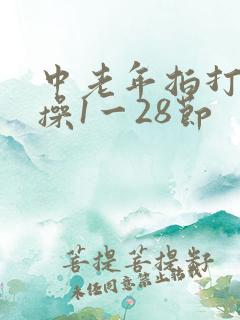 中老年拍打经络操1一28节