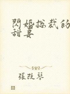 闪婚总裁的契约甜妻