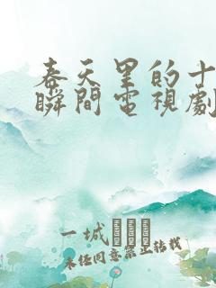 春天里的十七个瞬间电视剧