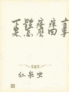 下体瘙痒有臭味是怎么回事