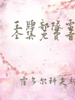 王牌部队电视剧全集免费看