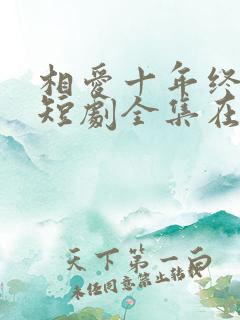 相爱十年终成空短剧全集在线观看