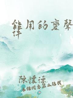 能用的变声器软件