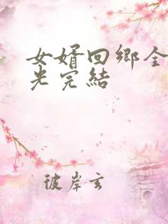 女婿回乡全村风光完结