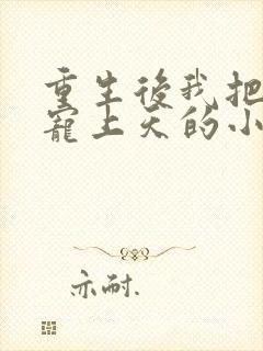重生后我把夫君宠上天的小说