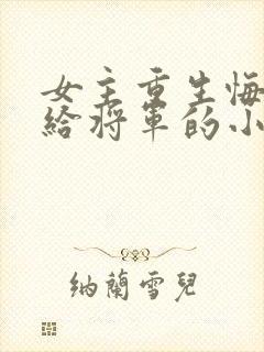 女主重生悔过嫁给将军的小说