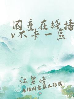 国产在线播放av不卡一区