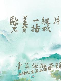 欧美一级片在线免费播放