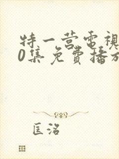 特一营电视剧40集免费播放