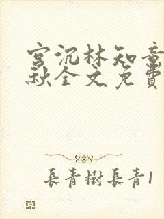 宫沉林知意宋婉秋全文免费阅读