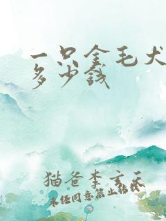 一只金毛犬幼犬多少钱