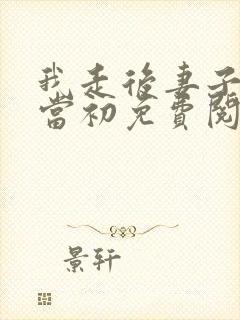 我走后妻子悔不当初免费阅读