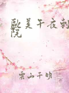 欧美午夜刺激影院