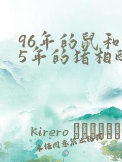 96年的鼠和95年的猪相配吗