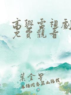 高兴电视剧全集免费观看